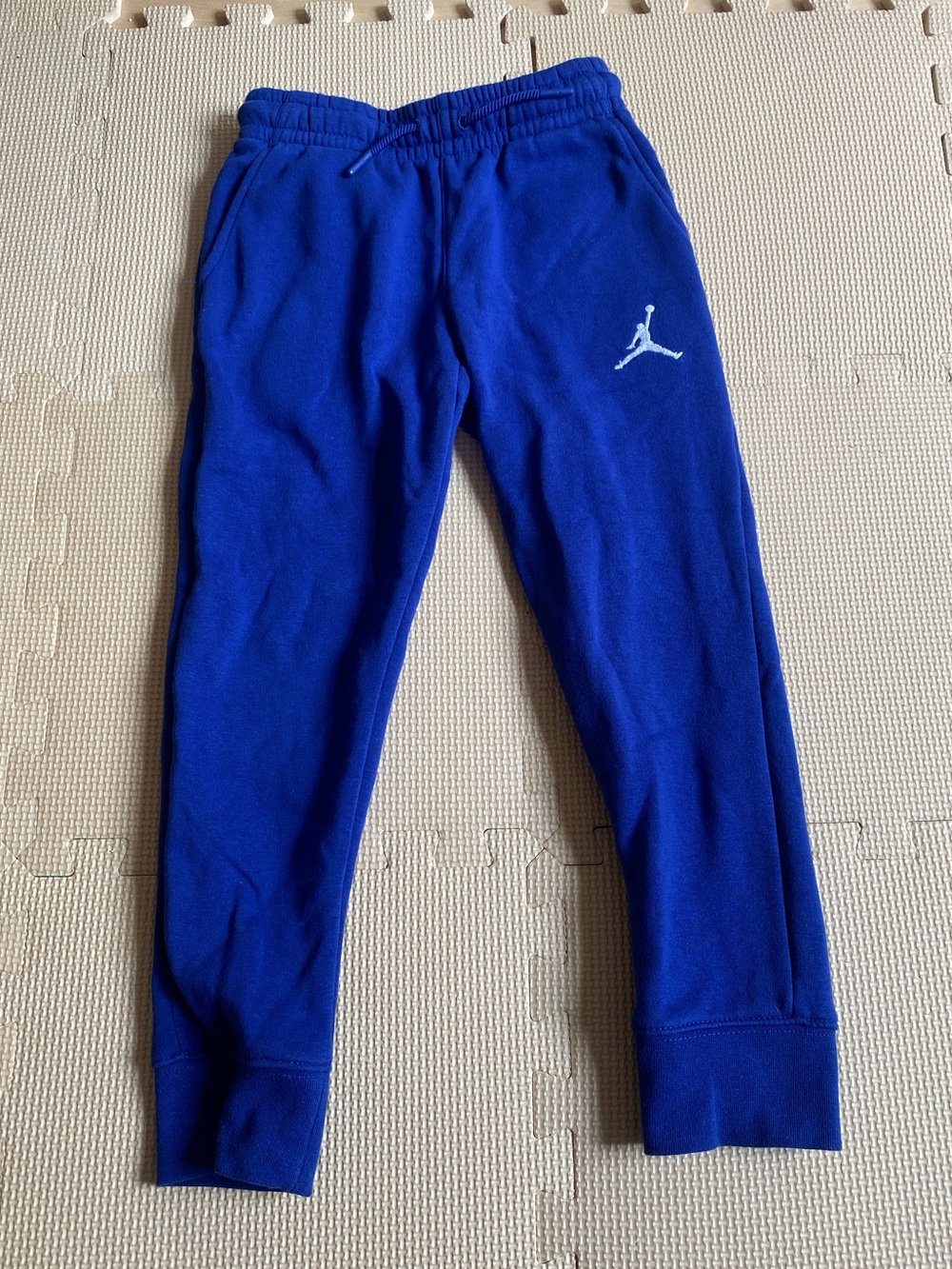 Jordan Kids' Royal Blue Fleece Jogger Pants Size 5-6 Years